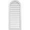 Ekena Millwork Round Top Surface Mount PVC Gable Vent w/ 2"W x 1-1/2"P Brickmould Frame, 18"W x 42"H GVPRT18X4202SN - alternate 1